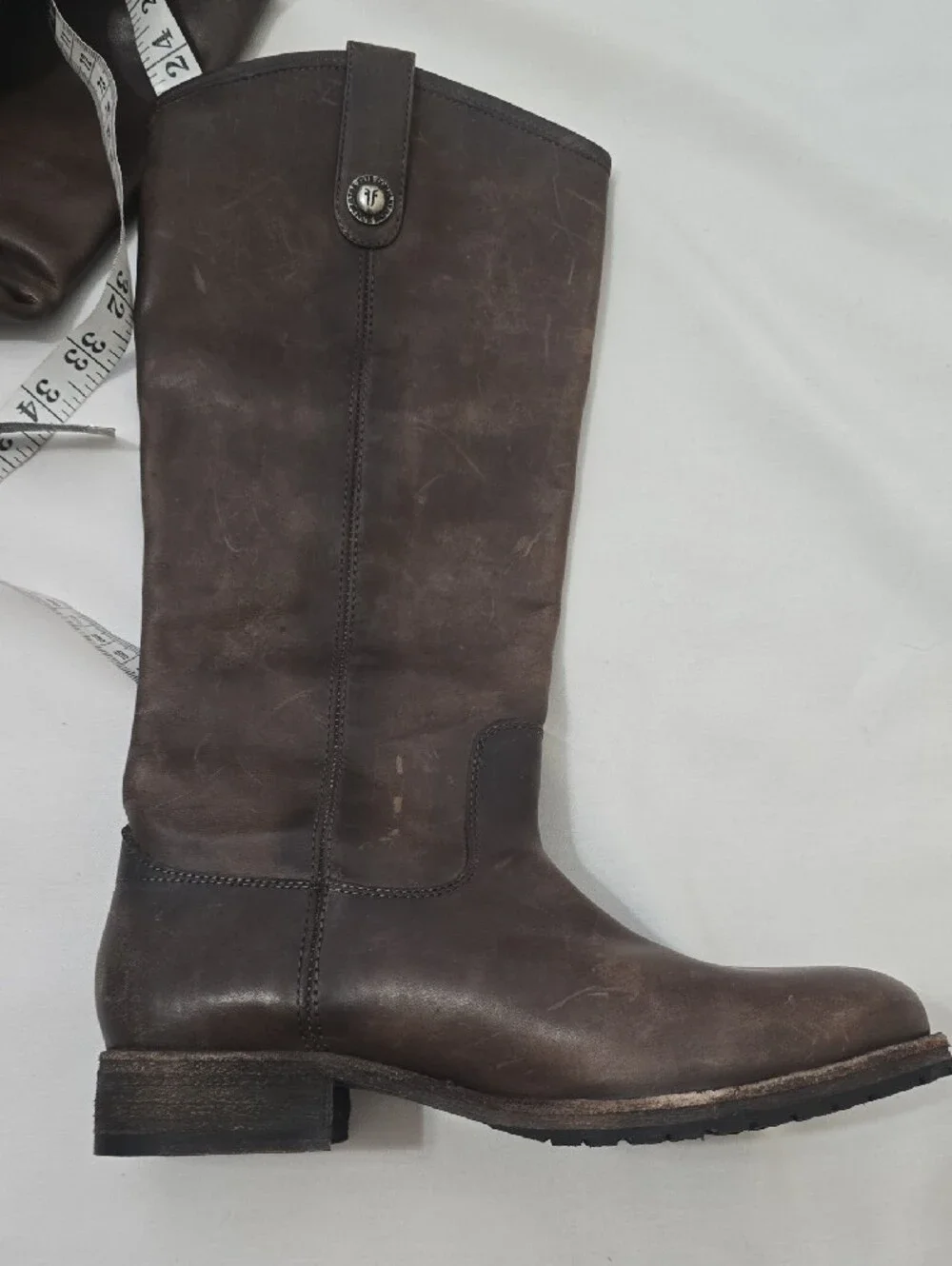 Frye Women's Dark Brown Over-the-Knee Leather Boots 6B
